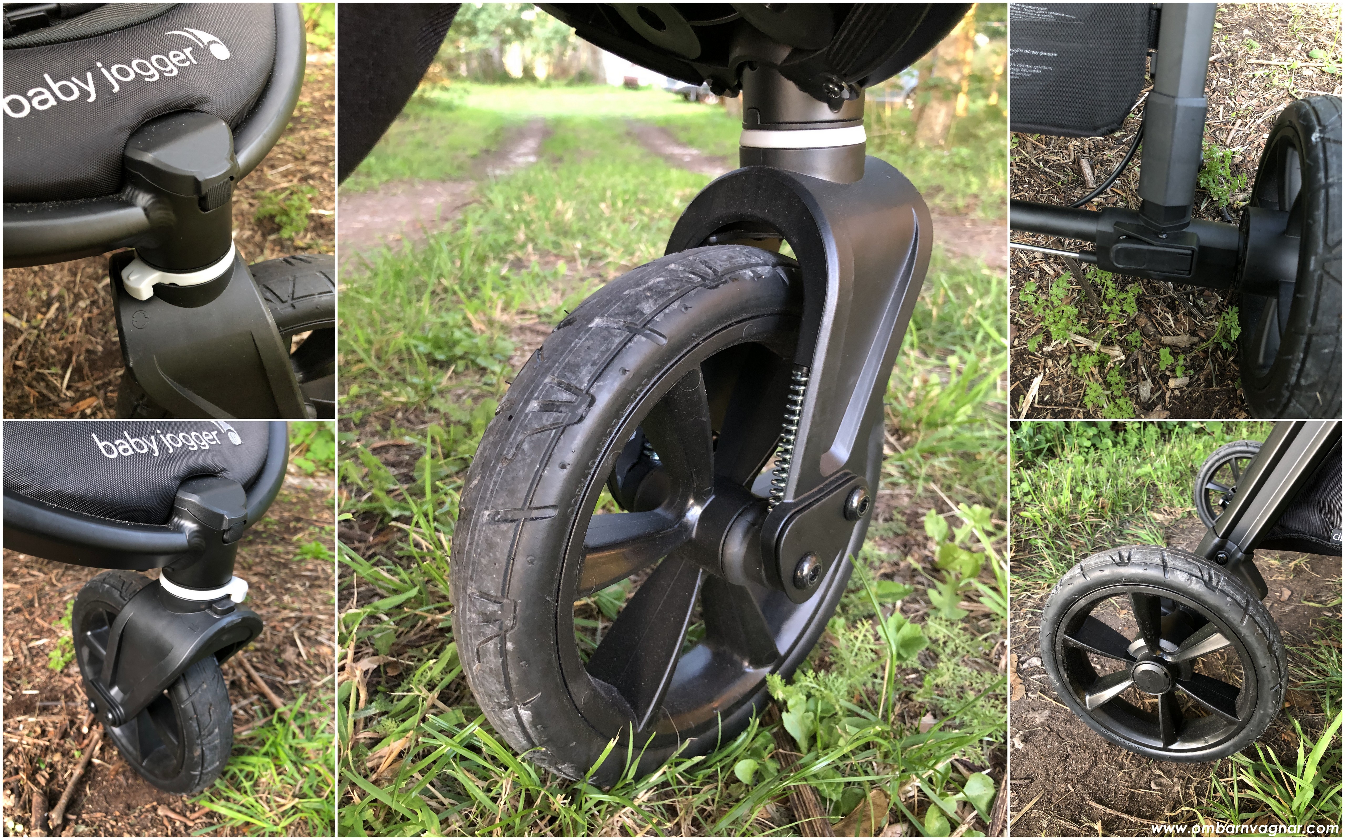 Baby Jogger City Mini GT 2 har punkteringsfria, skumfyllda hjul