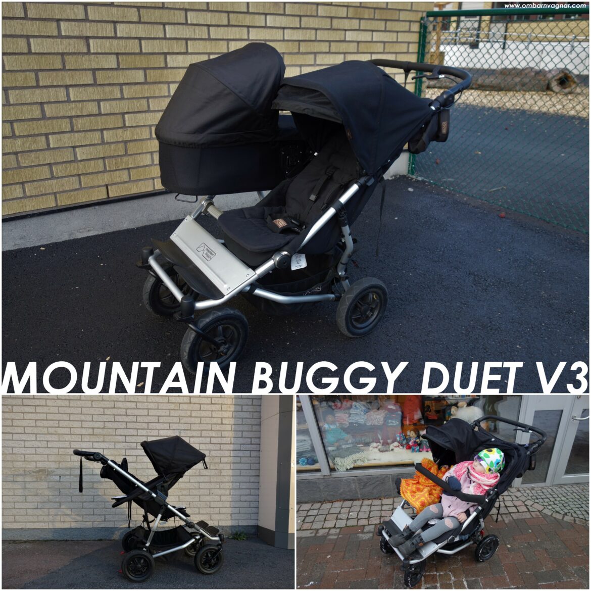 Poussette Double Mountain Buggy Duet V3.2 - Siège Jumeau étroit, Léger Et Tout-terrain, Couleur Argent