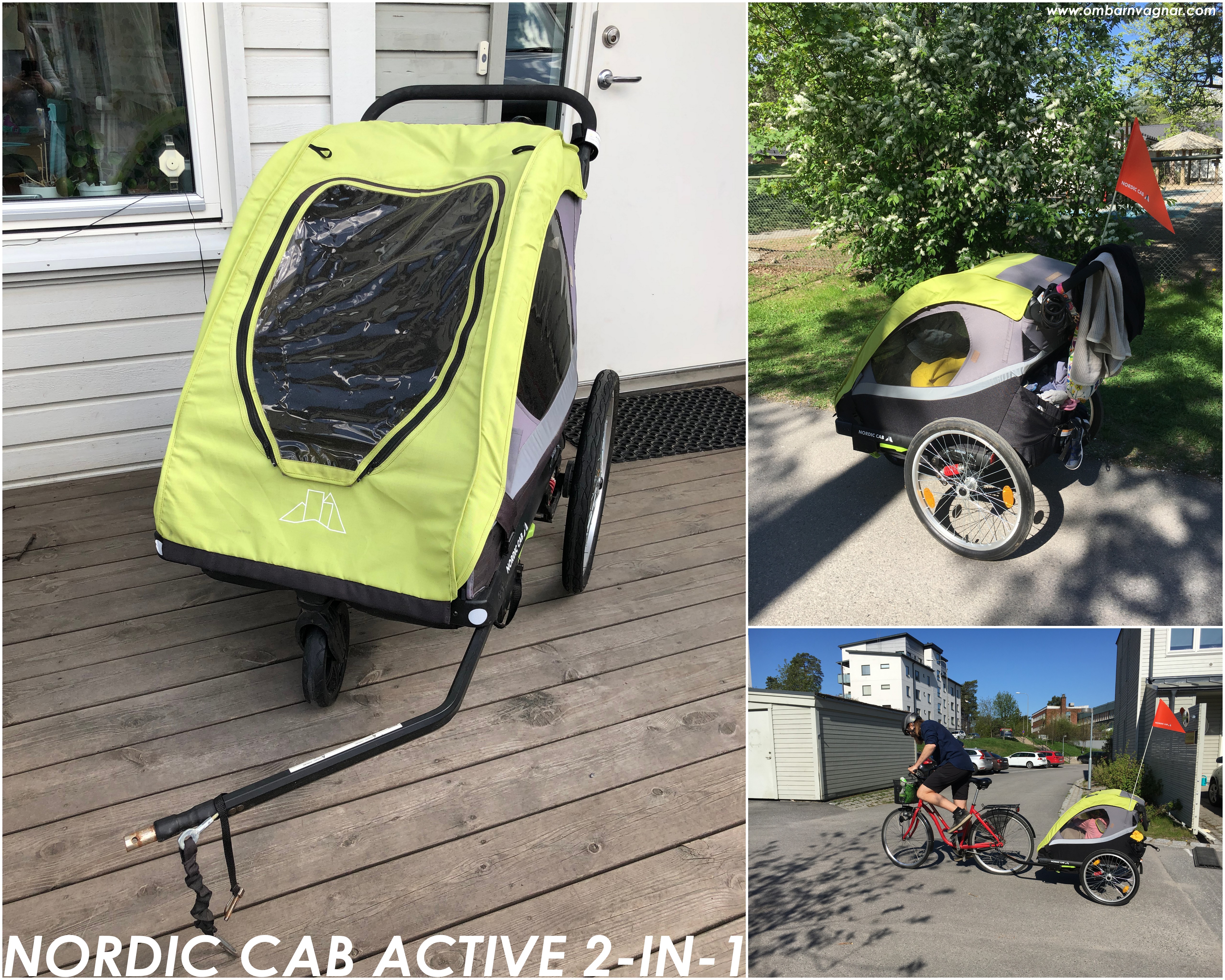 Nordic Cab Active 2-in-1 Cykelvagn recension