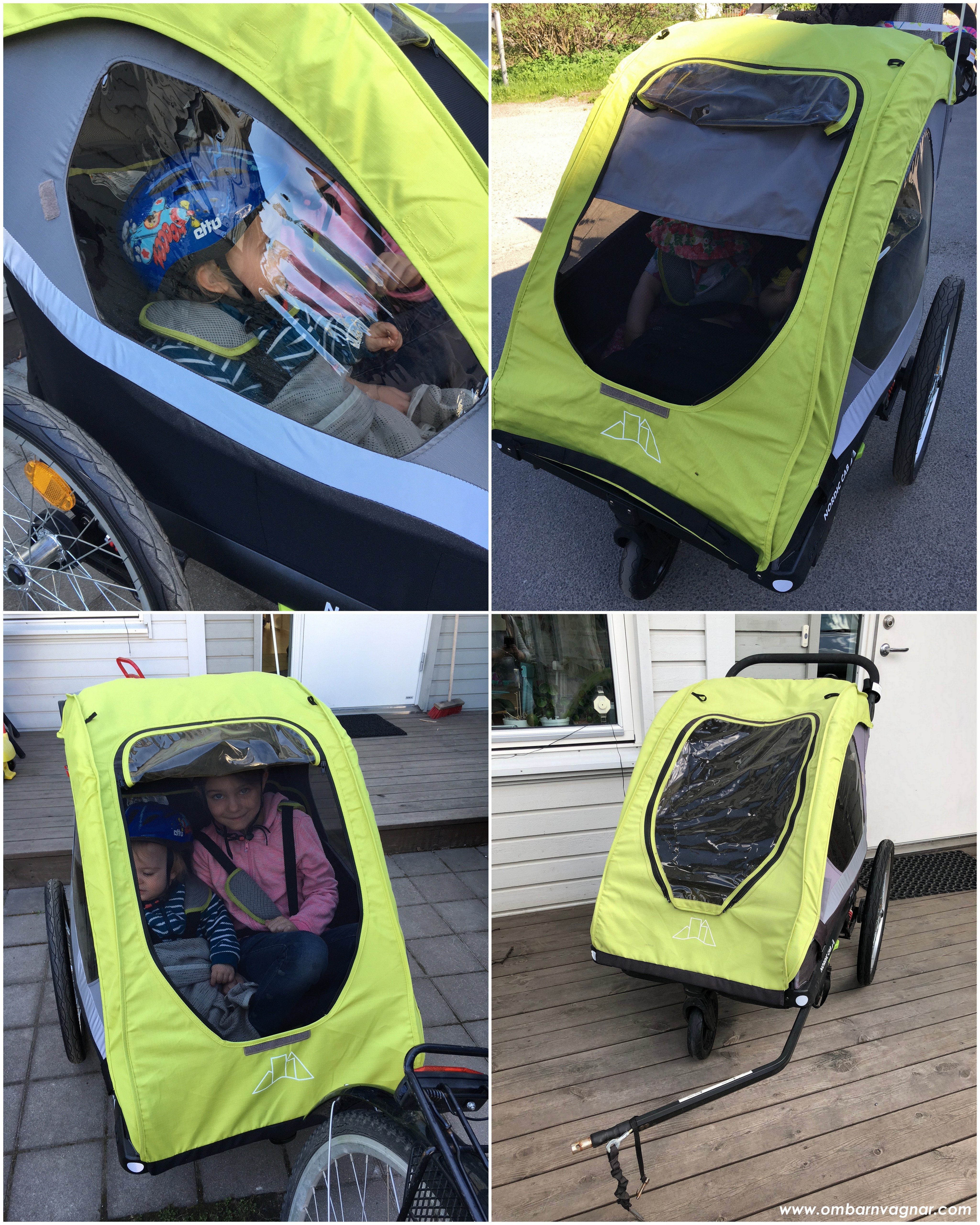 Nordic Cab Active 2-in-1 Cykelvagn insektsnät och solskydd