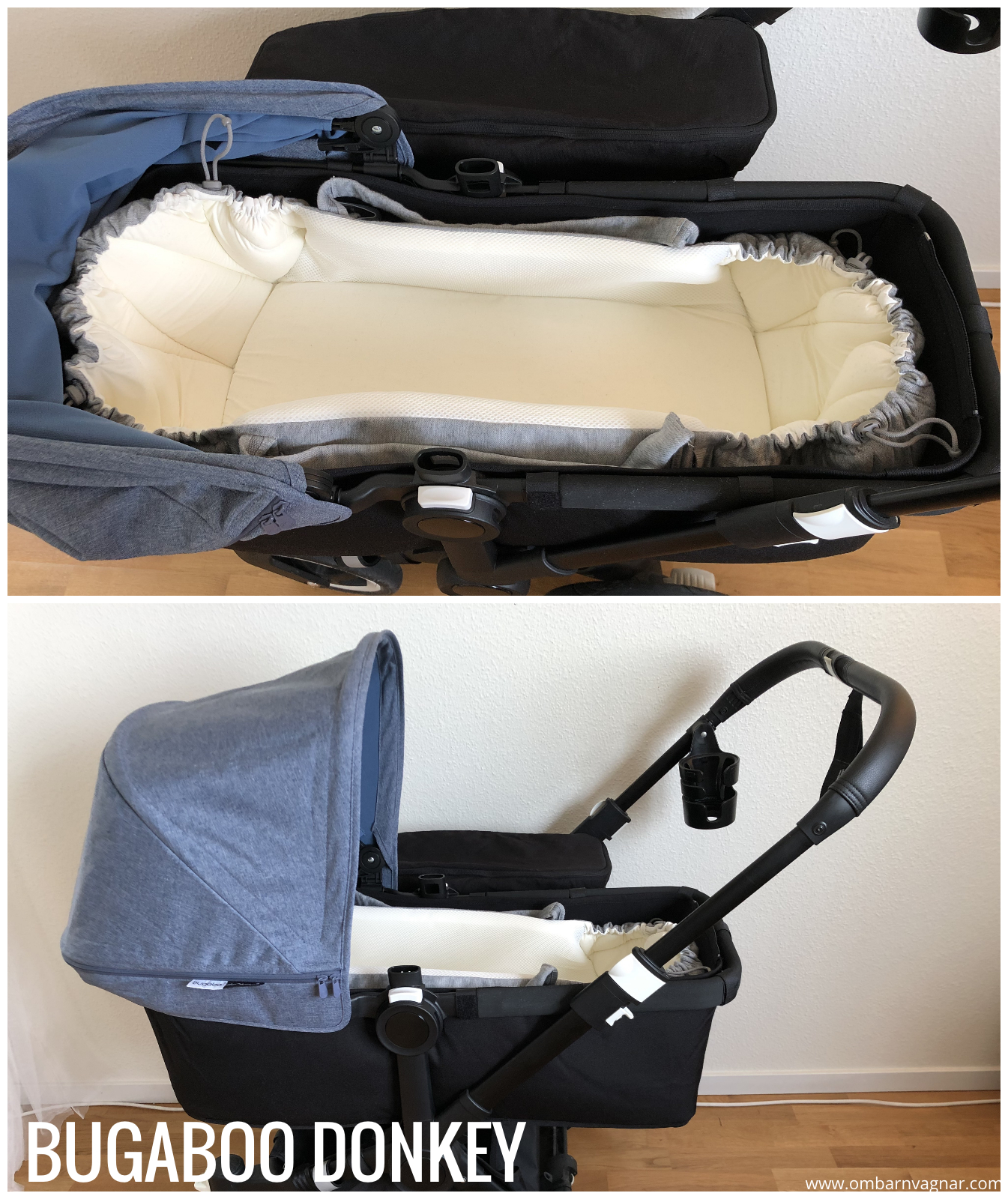 Najell SleepCarrier mjuklift i Bugaboo Donkey