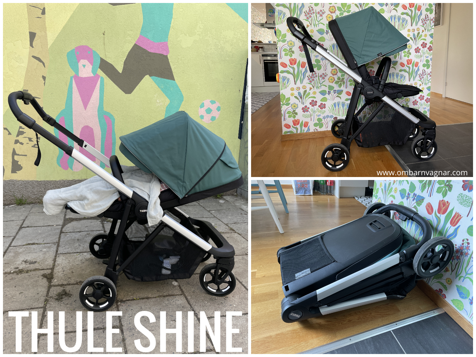 Recension av Thule Shine, liten och smidig barnvagn med vändbar sittdel.