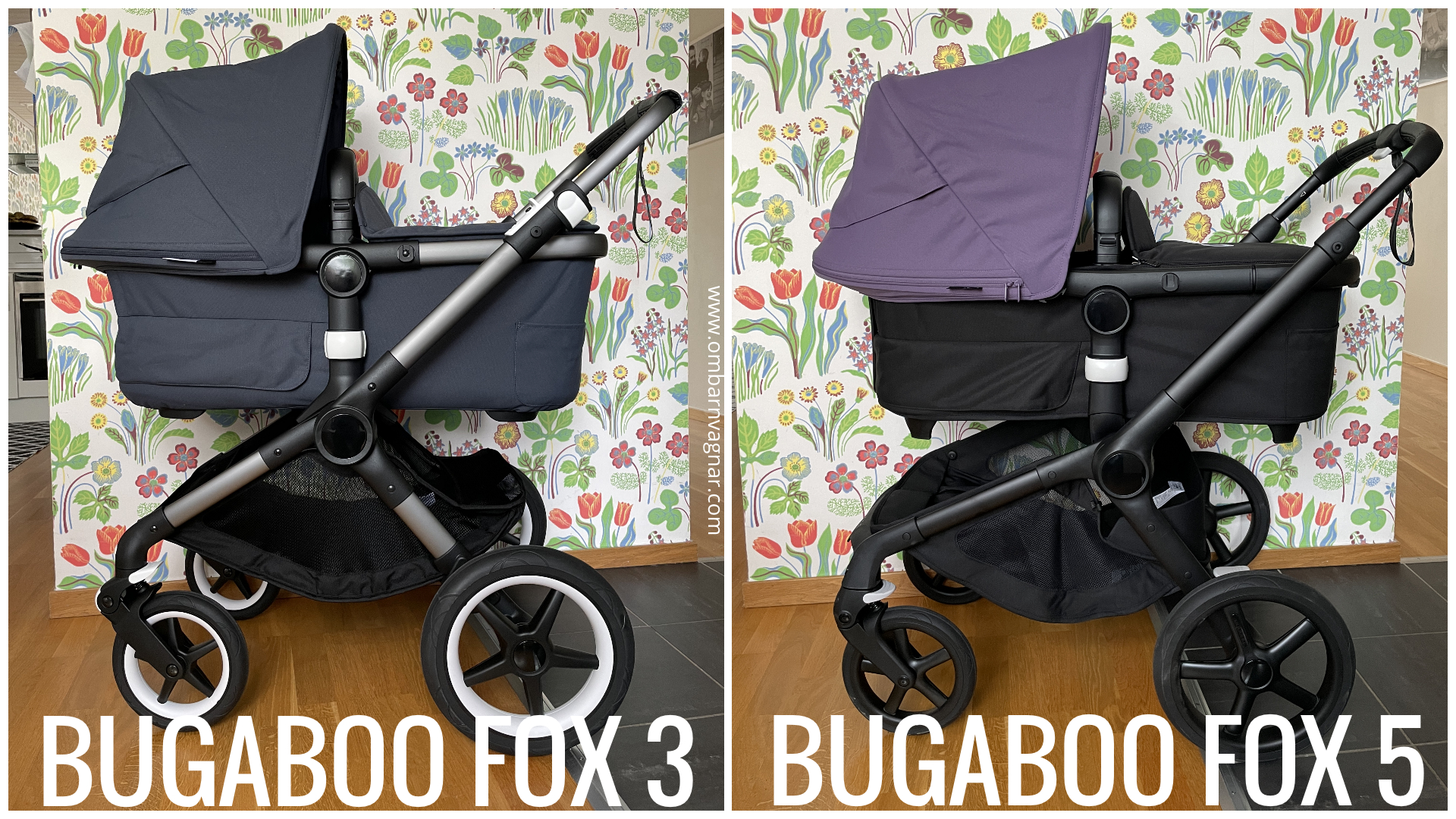 Skillnaden mellan Bugaboo Fox 3 och Bugaboo Fox 5