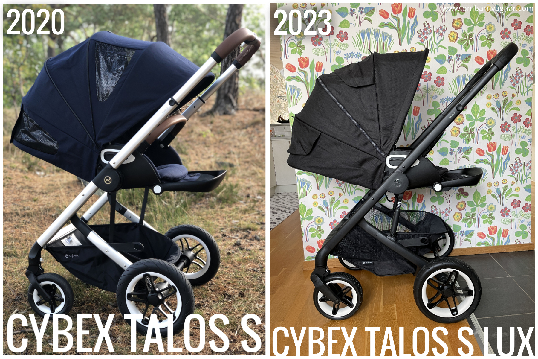 Skillnaderna mellan gamla och nya Cybex Talos S Lux.