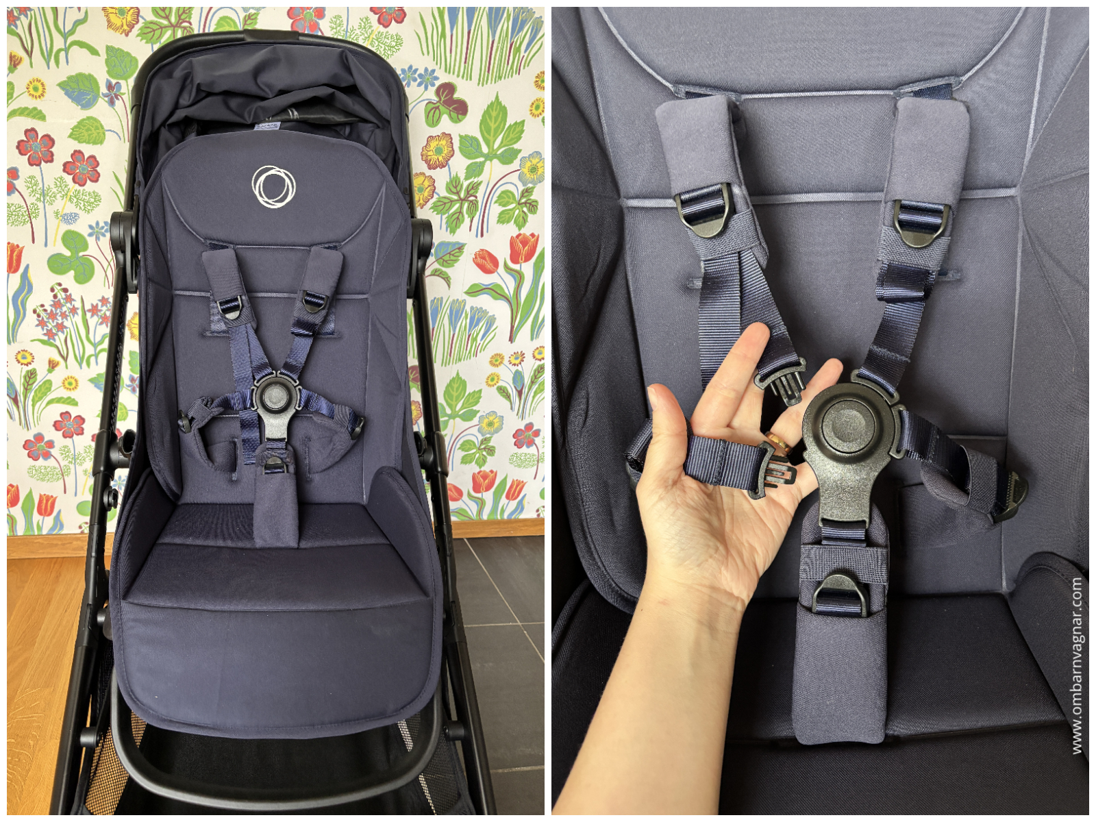 Bugaboo Butterfly 2 har en rymlig sittdel med delbar sele och högt ryggstöd