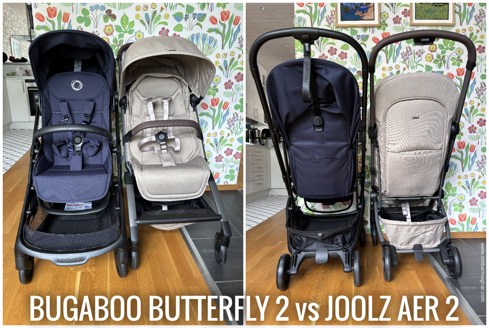 Jämförelse mellan Bugaboo Butterfly 2 och Joolz Aer 2