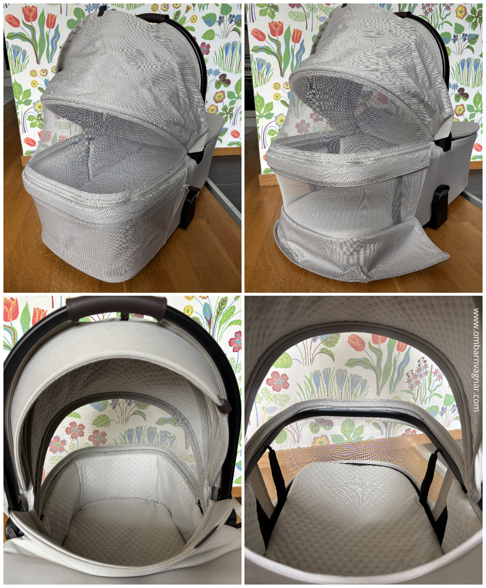 Britax Rio har mycket bra ventilation i liggdelen.