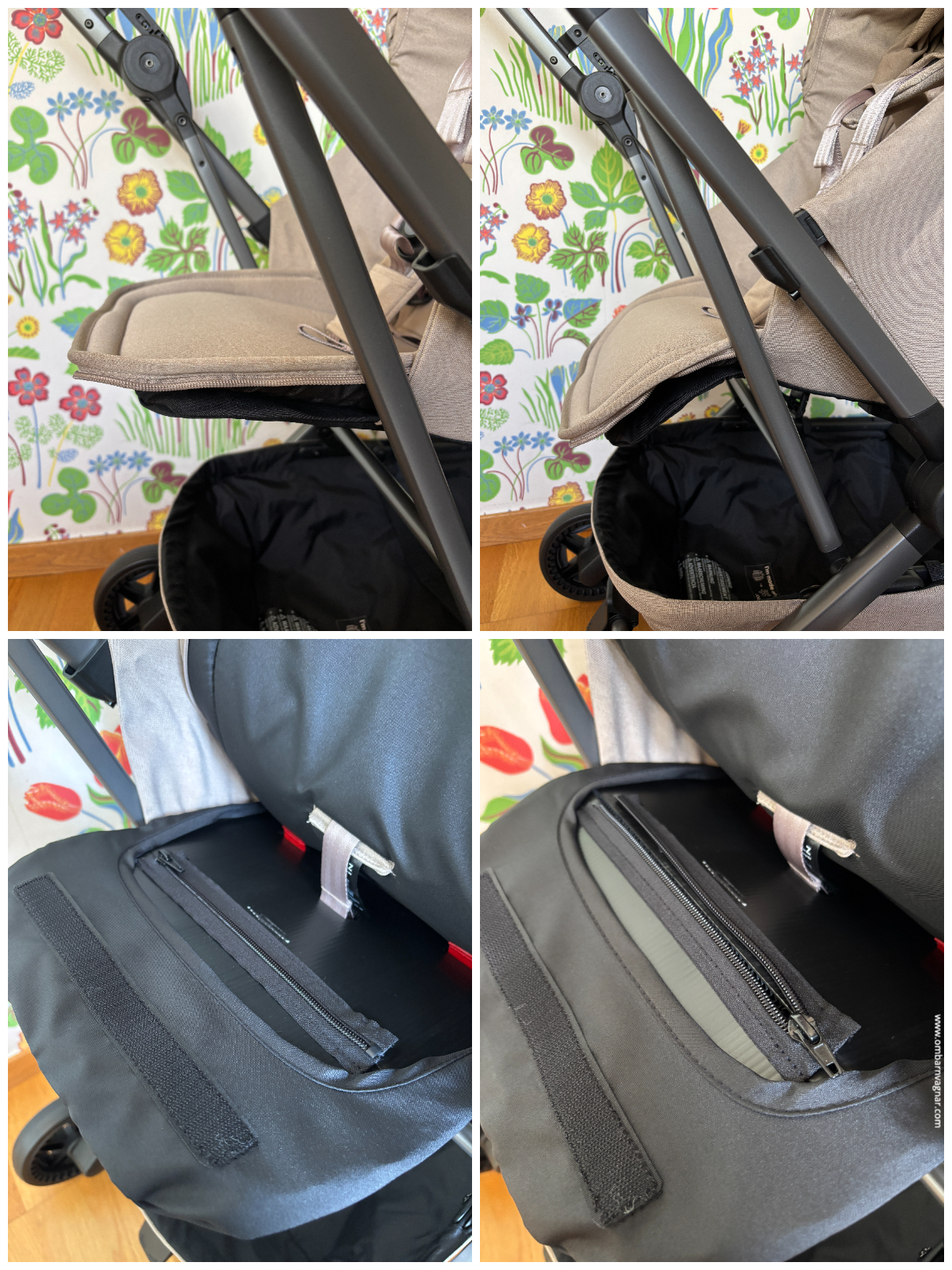 Nest to Seat har ett enklare fotstöd