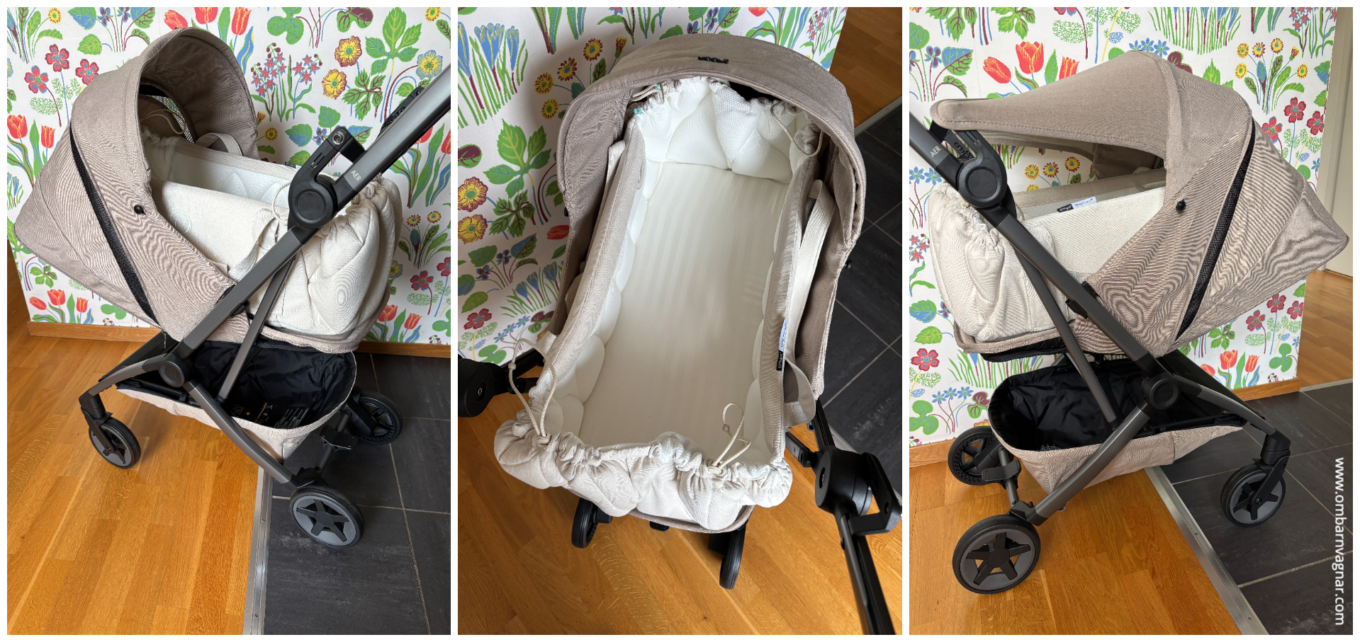 Joolz Aer 2 Nest to Seat fungerar med mjuklift